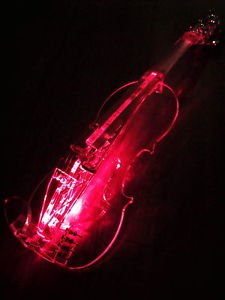 5 STRING EQUESTER Sigma Stradi Acrylic electric violin, HANDMADE, QP PICKUP+CASE