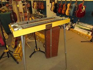 Vintage 1957 Gibson C-530 Console Steel Guitar Original Case Legs D8! WordlShip