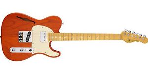 G&L Tribute ASAT Classic Bluesboy Semi-Hollow Clear Orange Over Swamp Ash Body