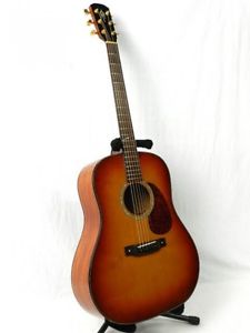 K.Yairi AY-65 Brown w/hard case Acoustic guitar From JAPAN Free shipping #D110