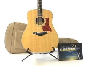 2010 Taylor 210E Dreadnought Acoustic/Electric Guitar - Natural w/ Gig Bag