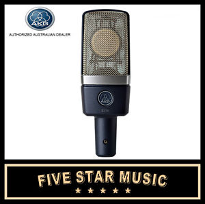 AKG C214 LARGE DIAPHRAGM CONDENSER MICROPHONE WITH CASE & CRADLE