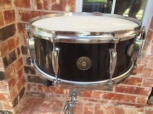 1950's Gretsch Black Nitron 5.5x14 Snare Drum-  Cool Drum!