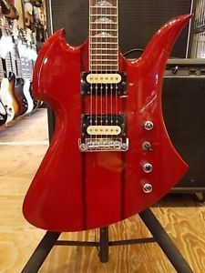 B.C.Rich Mockingbird Red w/soft case Free shipping Guiter Bass From JAPAN #T391