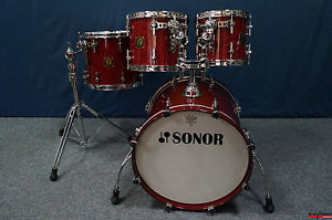 Sonor Delite Shellset in "Birdseye Cherry"  -  20,10,12,14"
