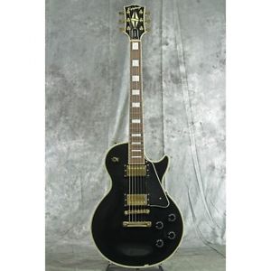 EPIPHONE Les Paul Custom Gibson Lacquer Ebony Black Used Electric Guitar Japan