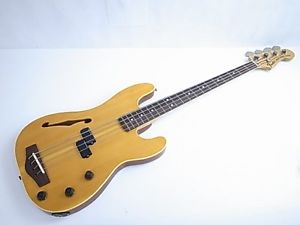 Used!Fender Japan PBAC-950 FL Lace Sensor&Piezo Fretless Thinline Precision Bass