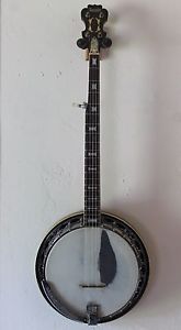 Vintage 1970s DORADO 5-STRING Closed Back Banjo With Hard Case