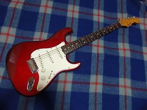 Vintage early 1983 model JV Fender Japan Vintage Stratocaster ST62 CAR candy red