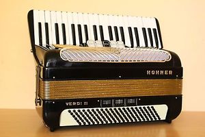 Accordion Hohner Verdi III 120 bass AKKORDEON Fisarmonica In Top Condition +Case