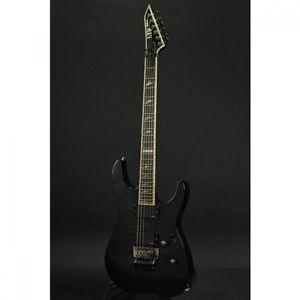 LTD  M-1000 Deluxe series Stratocaster Black Genuine Used Electric Guitar Japan