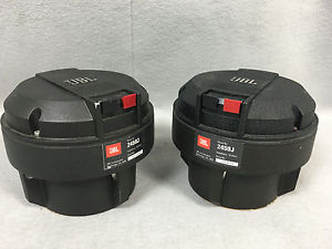 JBL 2450J 16 Ohm Neodymium Horn Driver PAIR - Genuine Diaphragms DCRs: 7.5 / 7.6