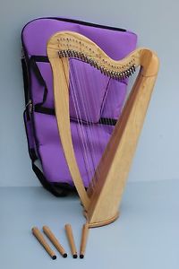 Aster 27 Lever Harp 27 Strings with Deluxe Carry Bag