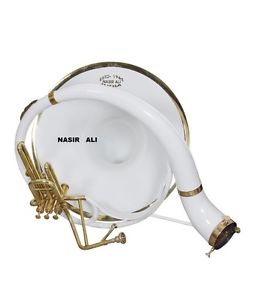 big SALE BB pitch KING SIZE SOUSAPHONE PROFFESIONAL WHITE COLOR AT 10% DIS.