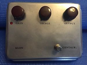 Original KLON CENTAUR Professional Overdrive Finnegan Guitar Pedal -Silver -NOS