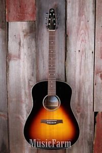 Seagull S6 Spruce Sunburst GT Acoustic Electric Guitar Dreadnought
