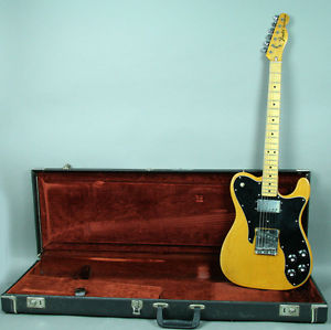 1974 Fender Telecaster Custom Vintage Electric Guitar Natural Tele OHSC RARE