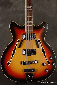 original 1967 Fender CORONADO II Bass SUNBURST!!!