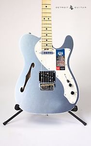 BRAND NEW FENDER AMERICAN ELITE TELECASTER THINLINE MYSTIC ICE BLUE W/ CASE TELE