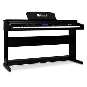 SCHUBERT 88-KEY PRO MIDI ELECTRONICAL KEYBOARD SLIM STAND UP PIANO w. 2 PEDALS