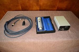 vintage Neumann UM57 tube condenser microphone w/new PSU, cable, rare A+