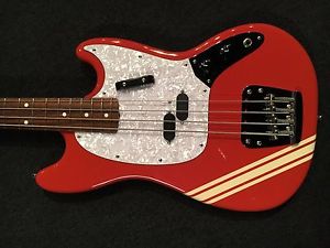 Fender Japan Electric Bass MUSTANG MB98-85CO Red MIJ Also popular with women!