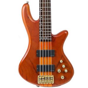 2009 SCHECTER DIAMOND SERIES STUDIO 5-STRING ELECTRIC BASS GUITAR HONEY SATIN