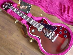 MINT  2014 GIBSON LES PAUL CLASSIC CUSTOM II WINE RED LIMITED RUN COIL TAPS