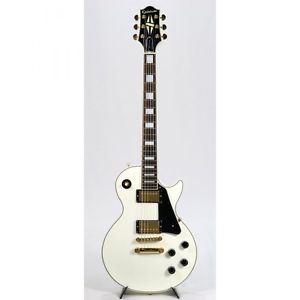 Epiphone Elitist Les Paul Custom Alpine White Mahogany Neck Used Guitar From JP