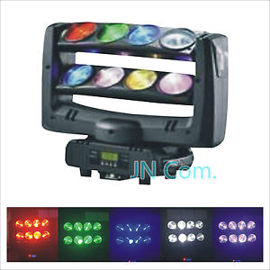 4pcs RGBW 4IN1 LED Beam Light DJ Disco Club Event 8pcs*10W Spider Moving Head