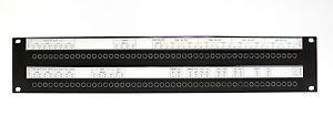 Audio Accessories 96pt 2x48x2RU Mini Shorti Quick-Switch Patchbay 3-Pin EDAC