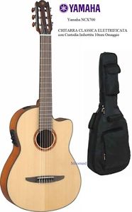 YAMAHA NCX 700 CHITARRA CLASSICA ELETTRIFICATA NATURAL con Custodia Imbottita