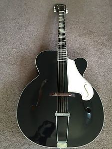 VINTAGE SILVERTONE KAY HARMONY BLACK ARISTOCRAT JUMBO ACOUSTIC GUITAR VERY RARE