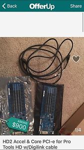 Avid Hd2 Accel & Core Card W/flex Cable & Digilink