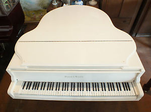 RARE 1940 Mason & Hamlin SYMMETRIC BABY GRAND PIANO with WHITE FINISH