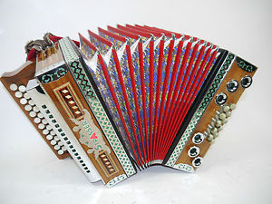 Steirische Harmonika , Strasser  , G-C-F, 2chörig, Helikon,