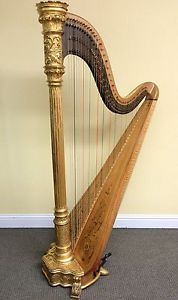 Wurlitzer Starke Gold Semi-Grand Pedal Harp #1114