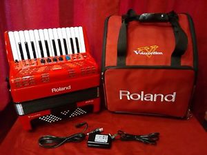 Red Roland FR-1x Digital Accordion (Small Version FR-3x FR-7x FR-8x)