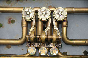 B. Cazzani & Co. Valve Trombone Brass Mussical Instrument Milano Prem Stab 1900