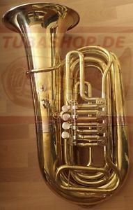 Kompakte 4/4 B Tuba AMATI ARION in CERVENY 483 - Bauart  BBb tuba