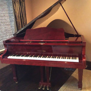 Schafer & Sons Piano Baby Grand/Mahogany (Petine) Q.R.S player