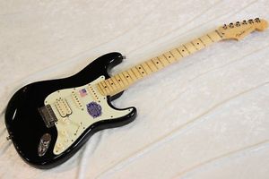 Free Shipping Used Fender American Deluxe Stratocaster UG HSS BLK Maple Electric