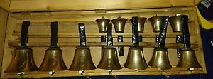 12 Handbells Set cast by Robert Wells c1781 18G