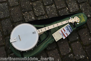 NEU Goodtime Irish Tenor 4S Open Back Banjo17 Bund  mit Gigbag Made in USA