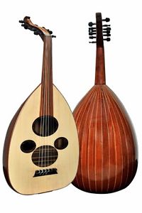 Professional Arabic Oud "The Turkish Sultan" Cat#AU1-MA with Soft carry case