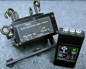 SMAC--Slung Microphone Aiming Control-REMOTE AIMING OF HANGING MICROPHONES, ETC.