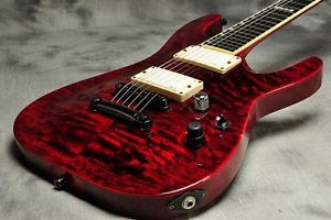 ESP Horizon Quilt Maple See Thru Red/Custom Order Electric Free Shipping