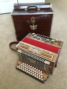 Akkordeon Steirische Harmonika Peter Stachl Edelweiß Accordian graz Austria Rare