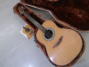 Ovation USA 1111 Balladeer no pickup, 1978, EX condition vintage guitar w/HC
