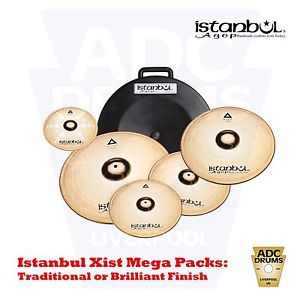 Istanbul Agop Xist Mega Cymbal Set: Brilliant/Traditional (8/14/16/18/20 Pack)